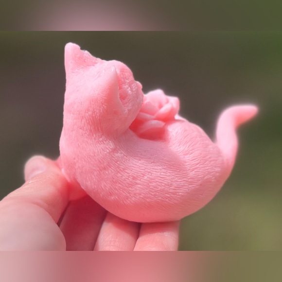 Cat Kitten Kitty Soap - Fragrant Decorative Soap  Handmade Handcrafted - Picture 3 of 14